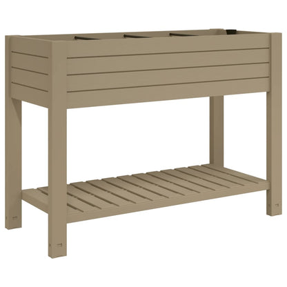 vidaXL Raised Garden Bed Outdoor Planter Box with Storage Shelf Polypropylene-0