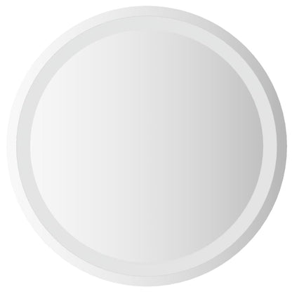 vidaXL LED Bathroom Mirror Wall Mounted Vanity Mirror for Home Bathroom Round-0