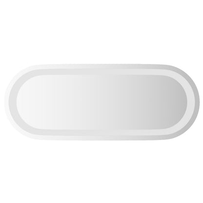 vidaXL LED Bathroom Mirror Wall Mounted Makeup Vanity Mirror for Bathroom Oval-2