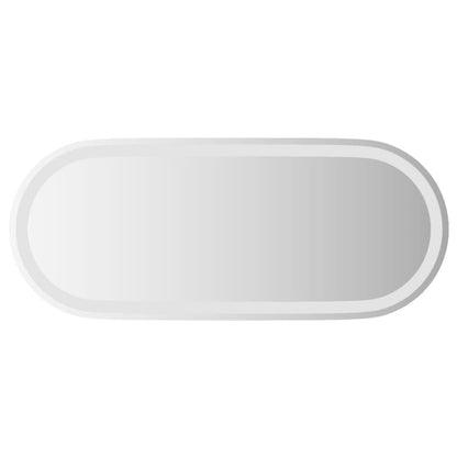 vidaXL LED Bathroom Mirror Wall Mounted Makeup Vanity Mirror for Bathroom Oval-3