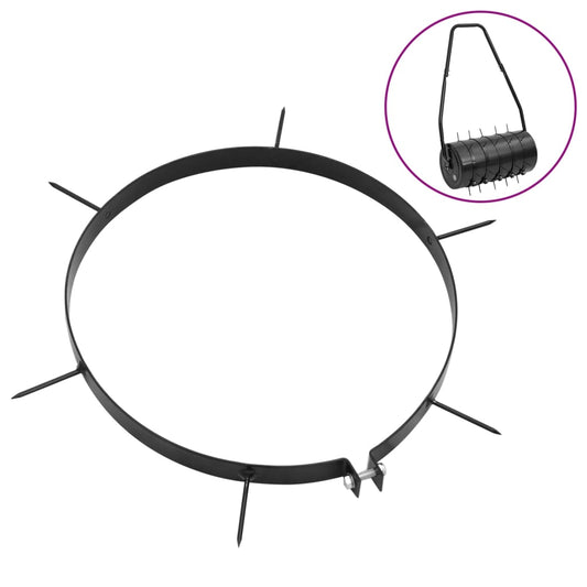 vidaXL Lawn Aerator Clamps 5 pcs with Spikes Ø 11.8" Iron-0