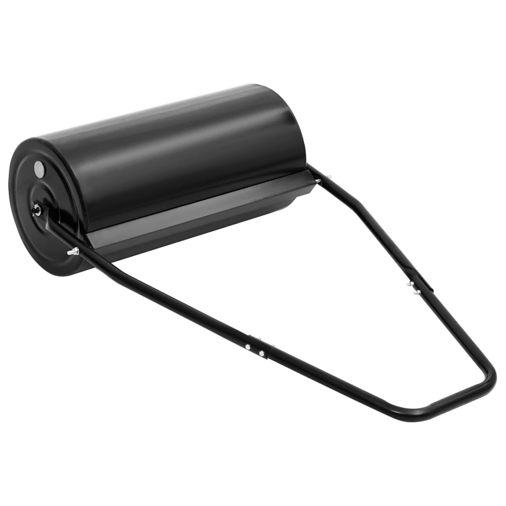 vidaXL Garden Lawn Roller with Handle Black 11.1 gal Iron and Steel-2
