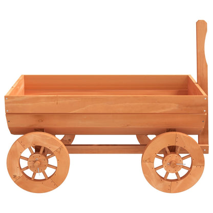 vidaXL Decorative Wagon 27.6"x16.9"x21.3" Solid Wood Fir-2