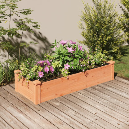 vidaXL Garden Raised Bed with Liner Strawberry Planter Herb Bed Solid Wood Fir-9