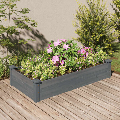 vidaXL Garden Raised Bed with Liner Strawberry Planter Herb Bed Solid Wood Fir-14