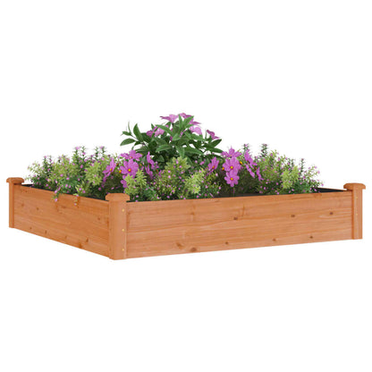 vidaXL Garden Raised Bed with Liner Strawberry Planter Herb Bed Solid Wood Fir-4