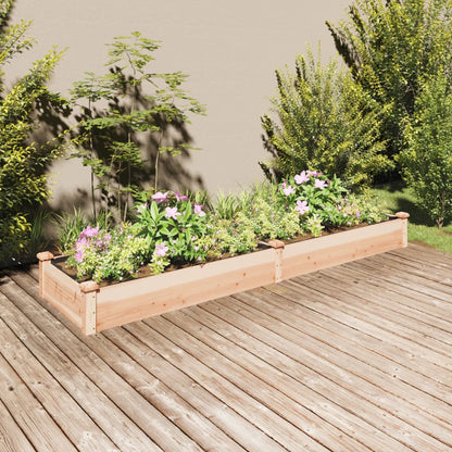 vidaXL Garden Raised Bed with Liner Strawberry Planter Herb Bed Solid Wood Fir-18