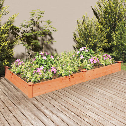 vidaXL Garden Raised Bed with Liner Strawberry Planter Herb Bed Solid Wood Fir-8