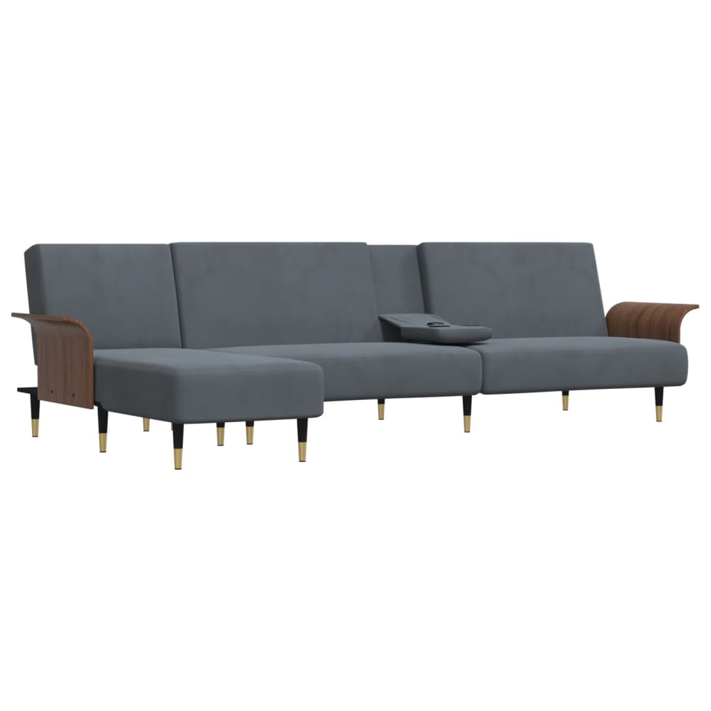 vidaXL Sofa Bed Sleeper Sofa Settee Pull Out Couch for Living Room Velvet-4