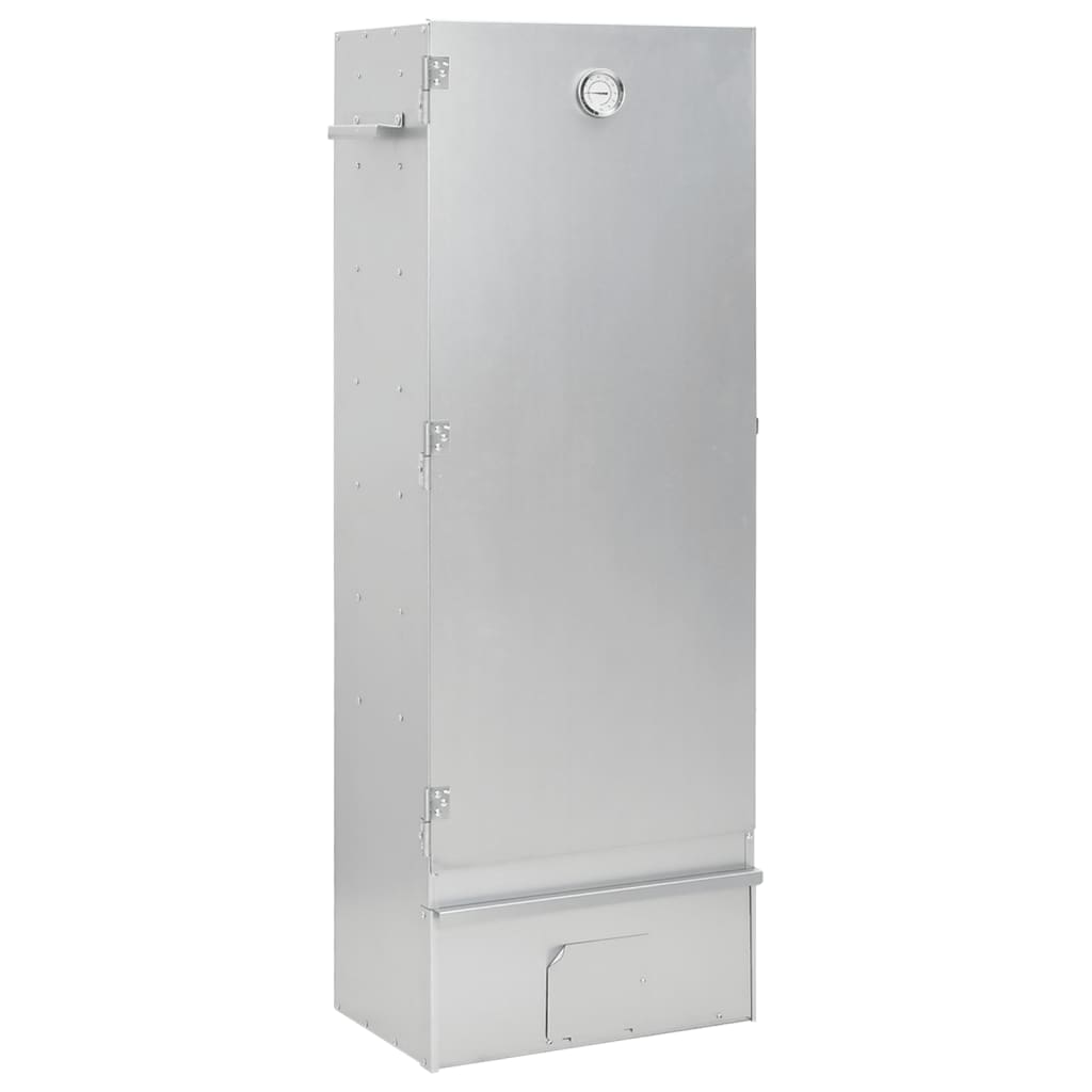 vidaXL BBQ Oven Smoker with Table Galvanized Steel-2