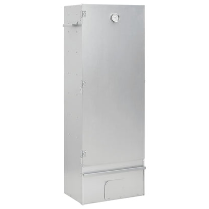 vidaXL BBQ Oven Smoker with Table Galvanized Steel-2