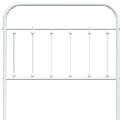 vidaXL Metal Headboard Black 39.4"-4