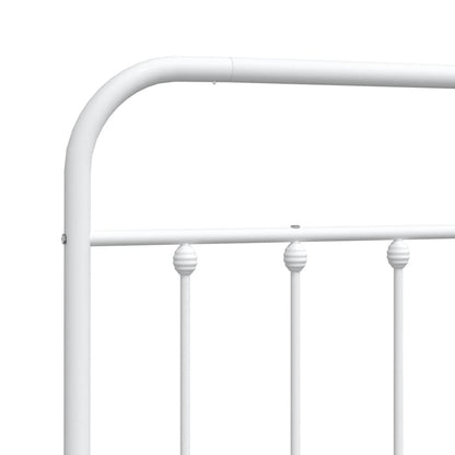 vidaXL Metal Headboard Black 39.4"-2