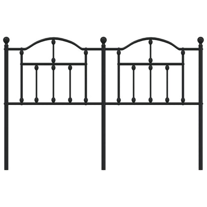 vidaXL Metal Headboard Black 39.4"-3