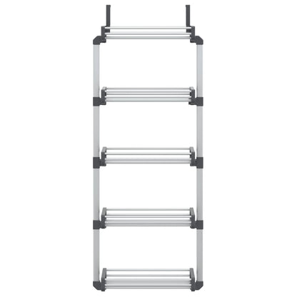 vidaXL Door Organizer with 5 Shelves 20.5"x7.9"x53.1" Aluminum-1
