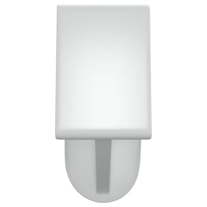 vidaXL Curtain Rod 2 Pcs Telescopic Curtain Rod White and Silver Aluminum-2