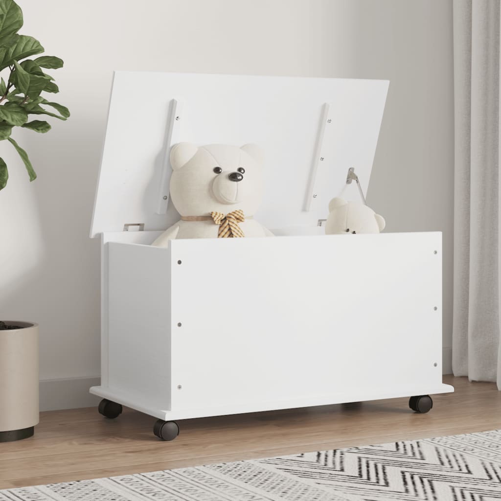 vidaXL Storage Chest Trunk Toy Box Chest for Entryway ALTA Solid Wood Pine-5