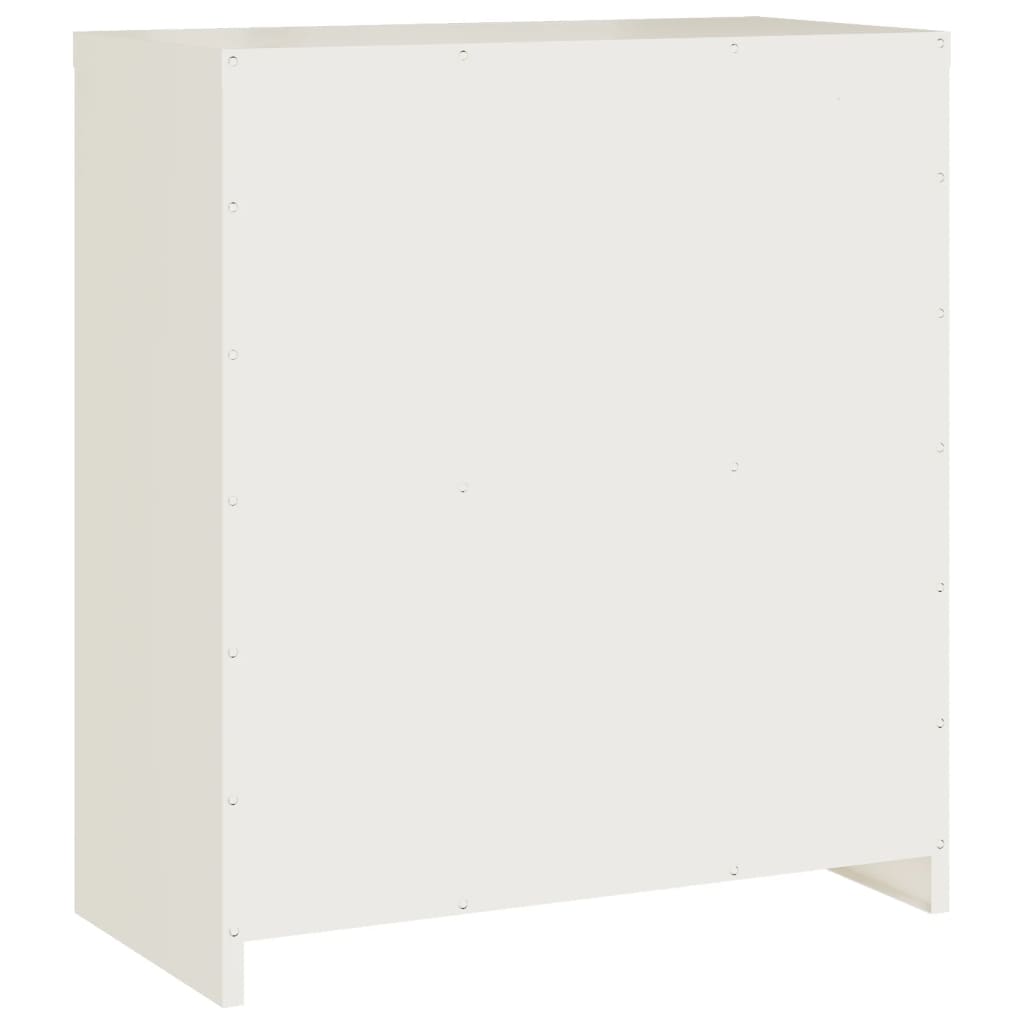 vidaXL File Cabinet Lockable Metal Storage Filing Cabinet with Doors Steel-4