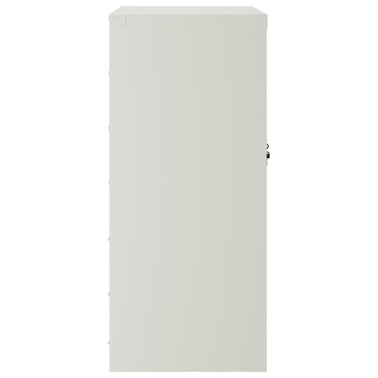 vidaXL File Cabinet Lockable Metal Storage Filing Cabinet with Doors Steel-0