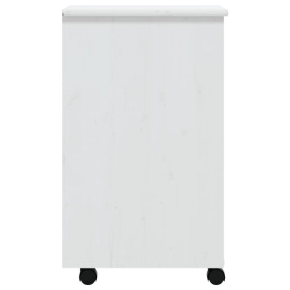 vidaXL Rolling Cabinet with Drawers Storage File Cabinet MOSS Solid Wood Pine-1