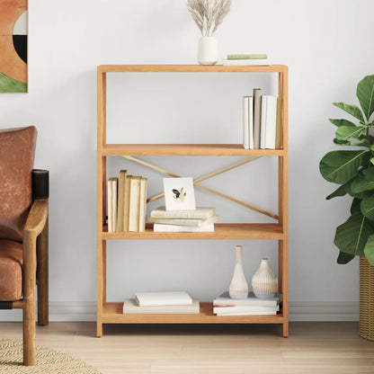 vidaXL Shelf Bathroom Storage Bookshelf Rack Shelving Unit Solid Wood Oak-7