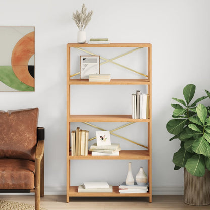 vidaXL Shelf Bathroom Storage Bookshelf Rack Shelving Unit Solid Wood Oak-8