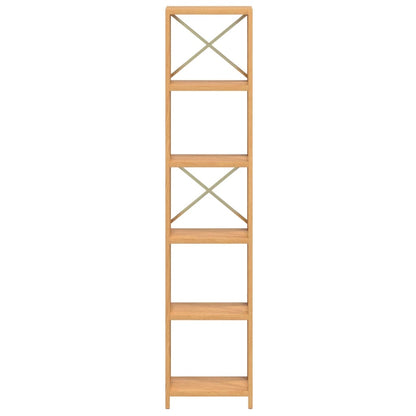 vidaXL Shelf Bathroom Storage Bookshelf Rack Shelving Unit Solid Wood Oak-4
