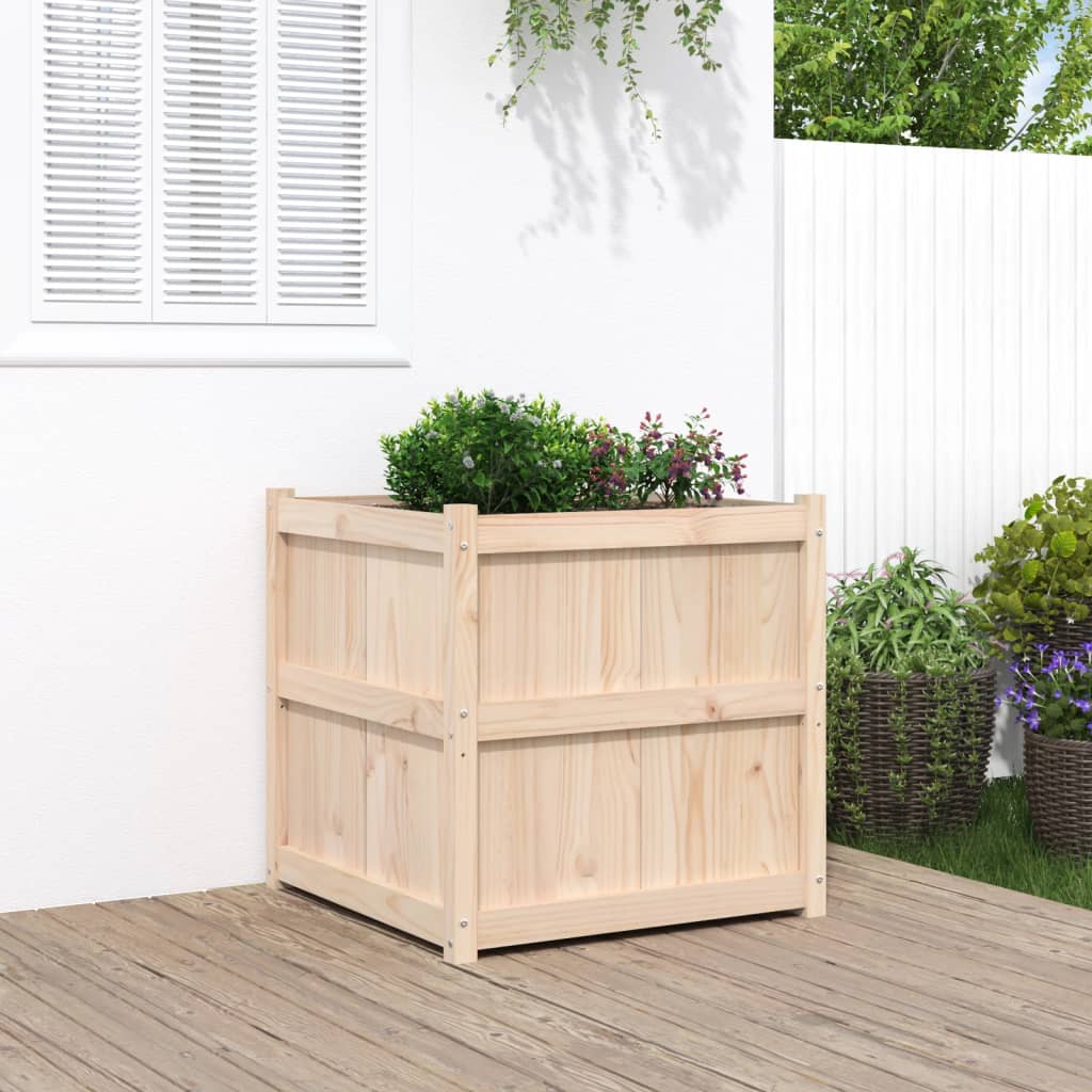 vidaXL Garden Planter Outdoor Flower Box for Terrace Patio Solid Wood Pine-6