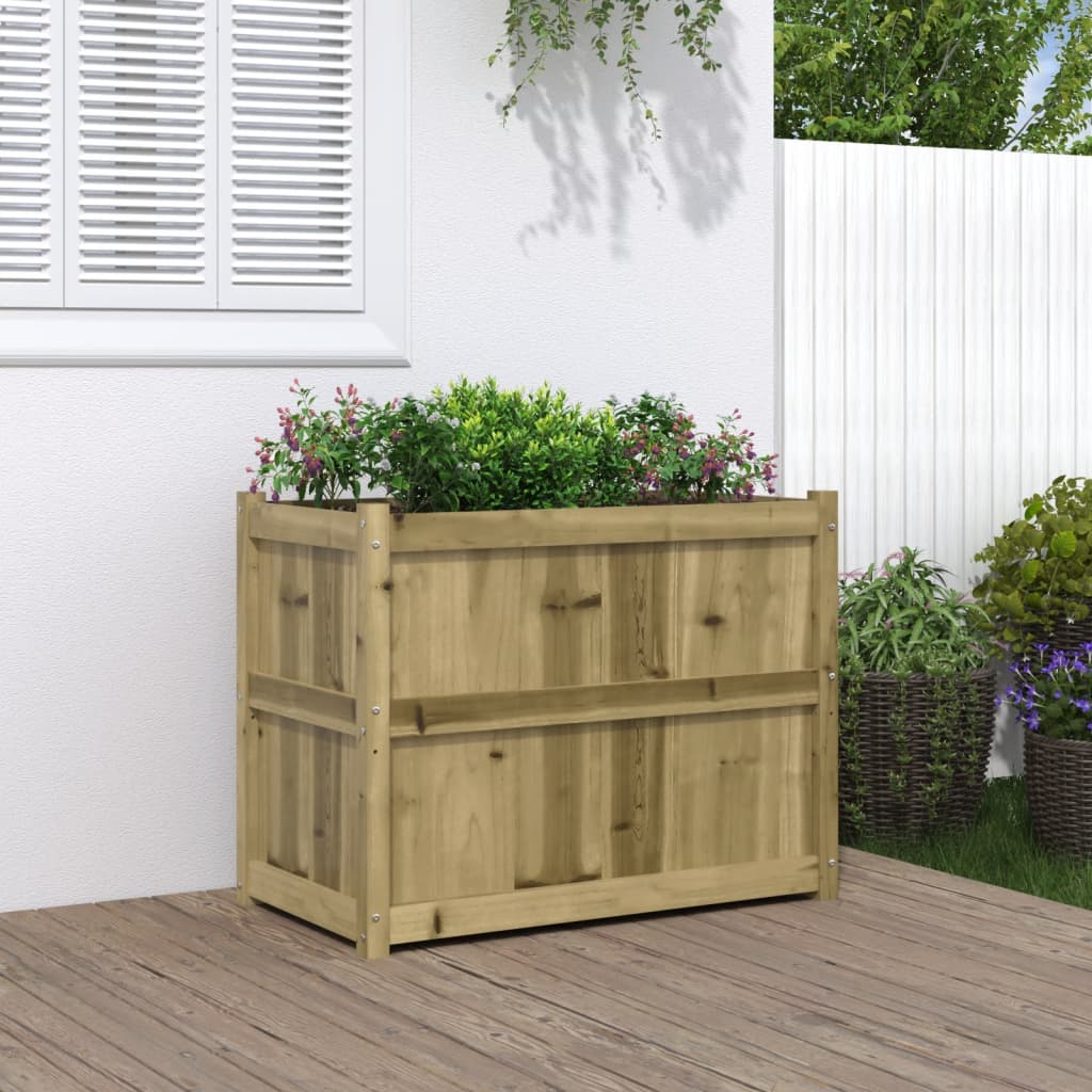 vidaXL Garden Planter Decorative Outdoor Plant Pot Flower Box Solid Wood Pine-6