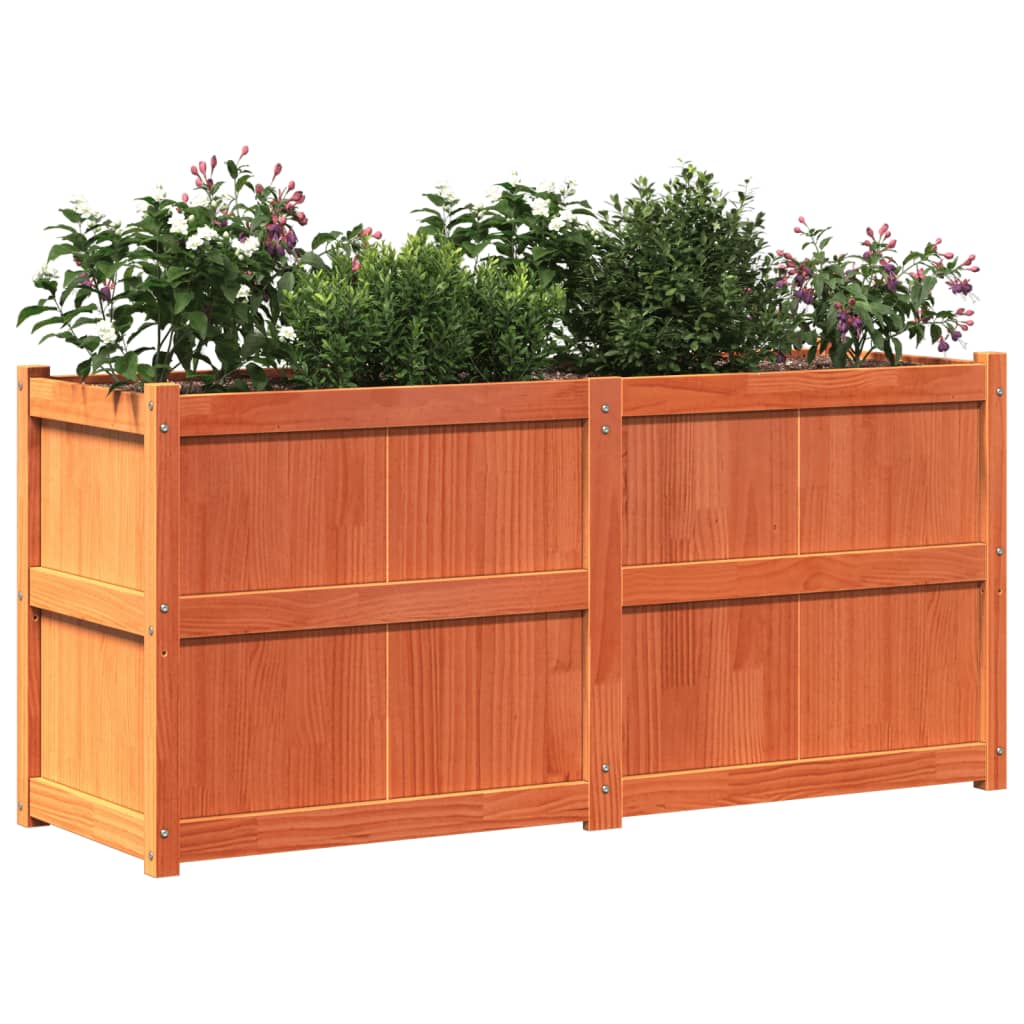 vidaXL Garden Planter Decorative Outdoor Plant Pot Flower Box Solid Wood Pine-4