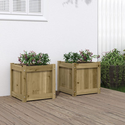 vidaXL Garden Planter Decorative Outdoor Plant Pot Flower Box Solid Wood Pine-9