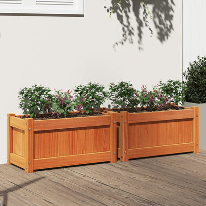 vidaXL Garden Planters Outdoor Flower Box for Patio Terrace Solid Wood Pine-5