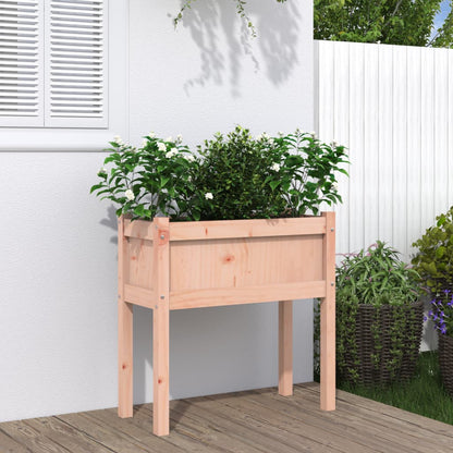 vidaXL Garden Planters with Legs Outdoor Flower Box Pot Solid Wood Douglas-6
