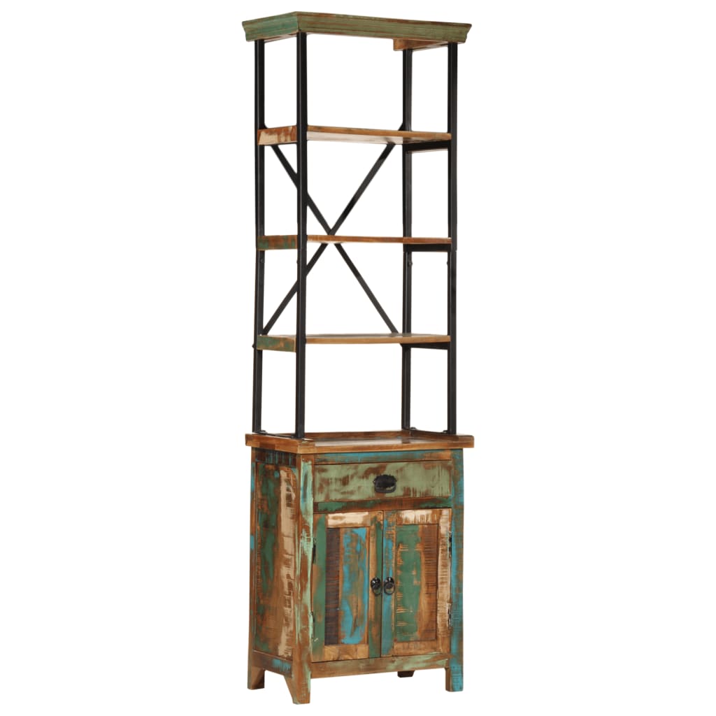 vidaXL Highboard 21.7"x11.8"x70.9" Solid Wood Reclaimed-0