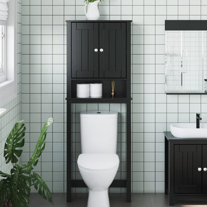 vidaXL Over-the-Toilet Storage Bathroom Space Saver Organizer BERG Solid Wood-5