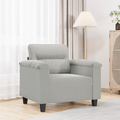 vidaXL Sofa Chair Upholstered Club Armchair for Living Room Microfiber Fabric-6