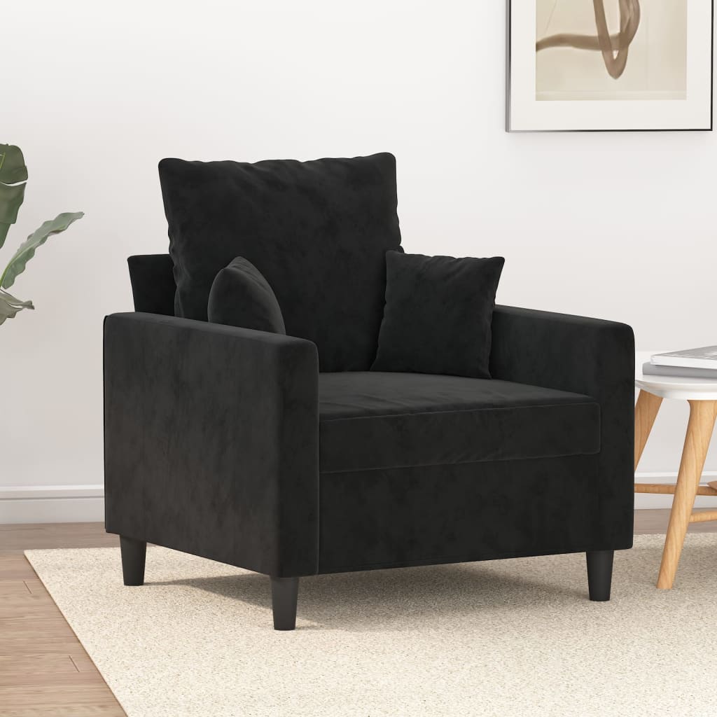 vidaXL Sofa Chair Upholstered Single Sofa Armchair for Living Room Velvet