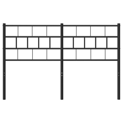 vidaXL Metal Headboard Black 53.1"-1