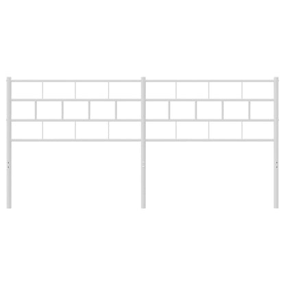 vidaXL Metal Headboard White 70.9"