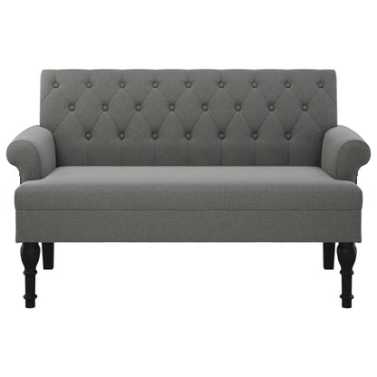 vidaXL Bench with Backrest Upholstered Bench Seating for Living Room Fabric-1