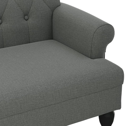 vidaXL Bench with Backrest Upholstered Bench Seating for Living Room Fabric-4