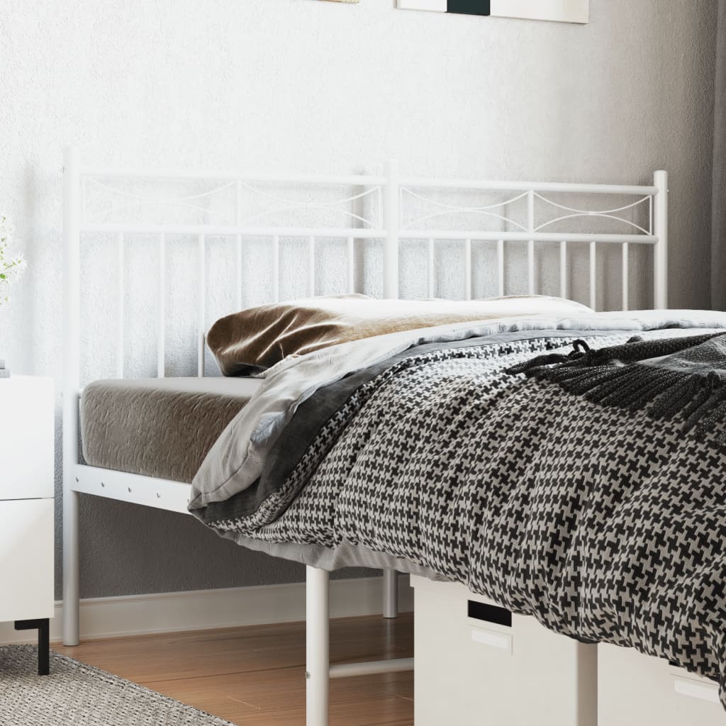 vidaXL Metal Headboard Bed Header with Back Support for Bedroom Furniture-13