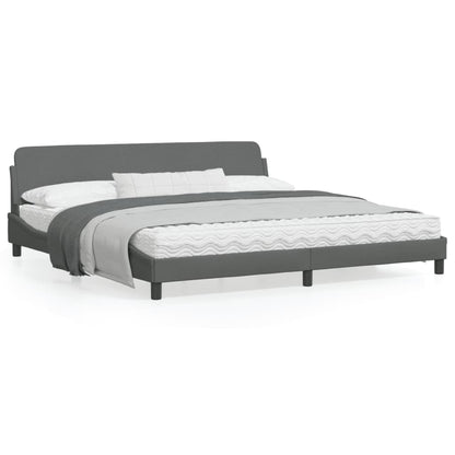 vidaXL Bed Frame with Headboard Platform Mattress Foundation Bedroom Fabric-6