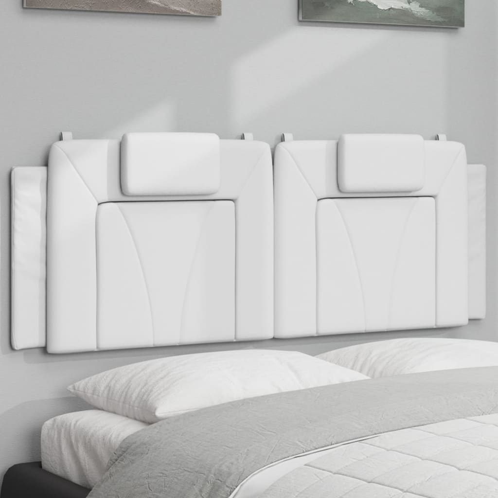 vidaXL Headboard Cushion Bedroom Upholstered Pillow Back Headboard Faux Leather-7