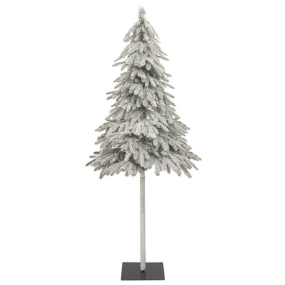 vidaXL Artificial Christmas Tree 300 LEDs & Flocked Snow 82.7"-2