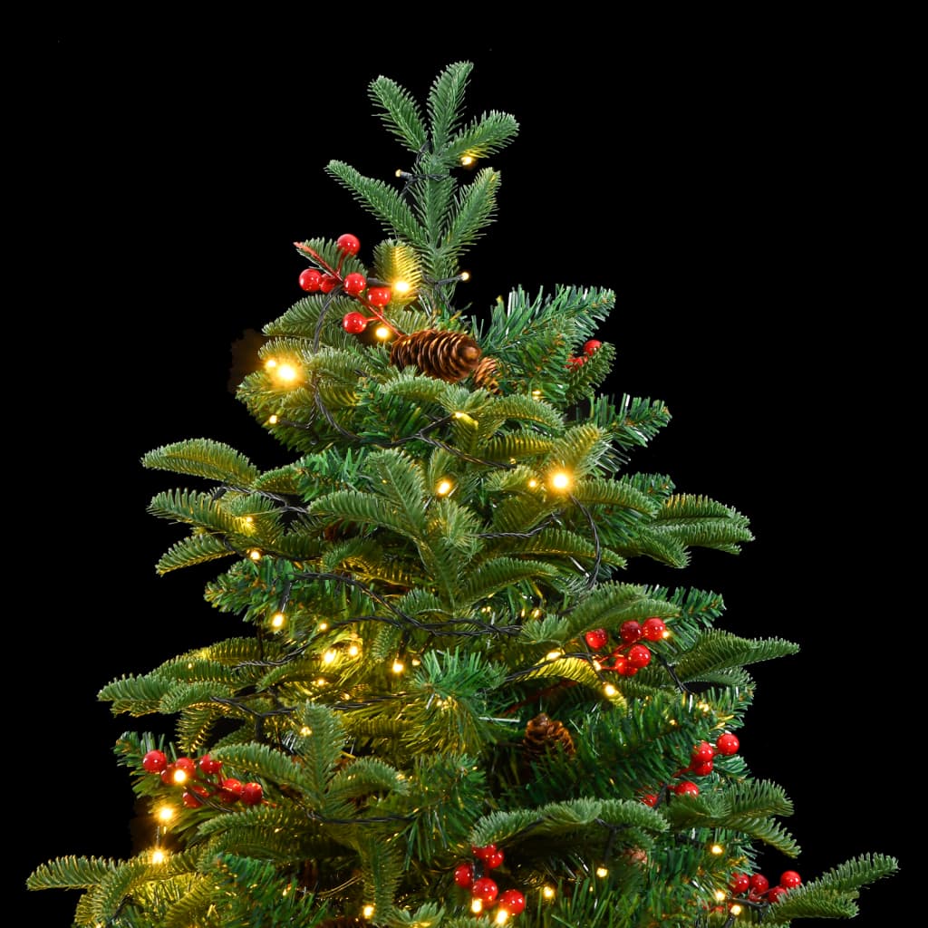 vidaXL Artificial Hinged Christmas Tree 300 LEDs 82.7"-1