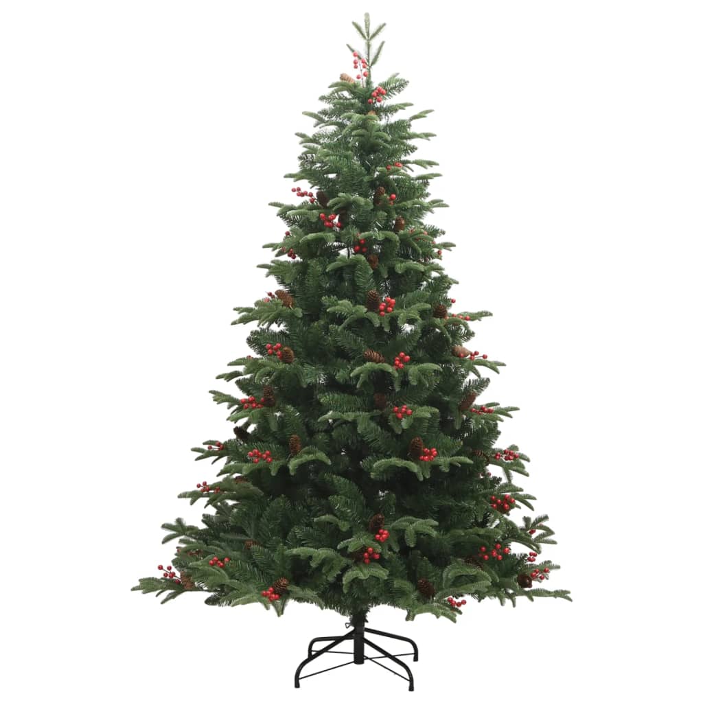 vidaXL Artificial Hinged Christmas Tree 300 LEDs 82.7"-2