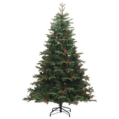 vidaXL Artificial Hinged Christmas Tree 300 LEDs 82.7"-2