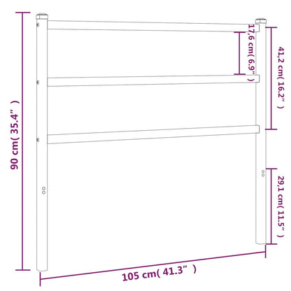 vidaXL Metal Headboard Bed Header Base Mattress Foundation Bedroom Furniture-3