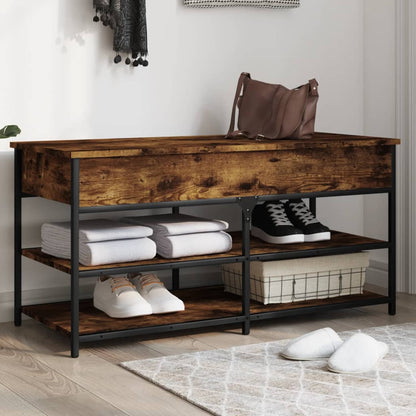 vidaXL Shoe Bench Hallway Storage Bench with Seat Furniture Engineered Wood-1